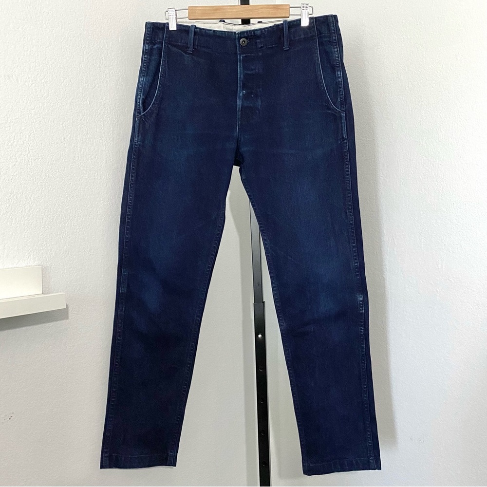 Rogue Territory RGT Infantry Relaxed Taper Pants Jeans Size 33 Dark Indigo - Picture 4 of 15